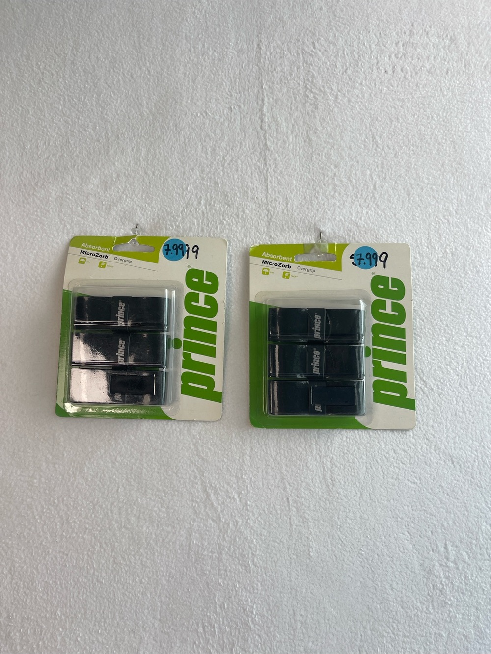 Prince MicroZorb Absorbent Overgrip Tennis Racquet Black 6 Pack New In Package